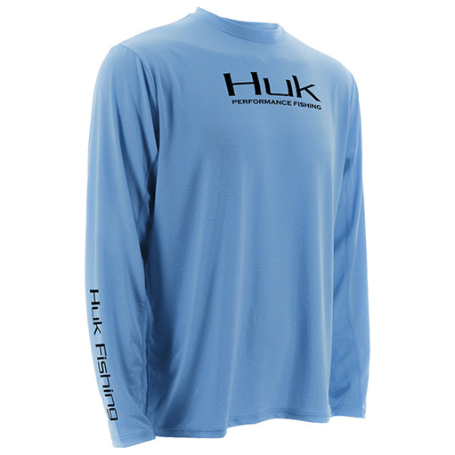 Huk Men's Icon Carolina Blue Medium Long Sleeve Shirt
