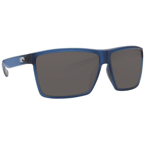 Costa Rincon Sunglasses - Matte Atlantic Blue Frames with Gray Silver Lens