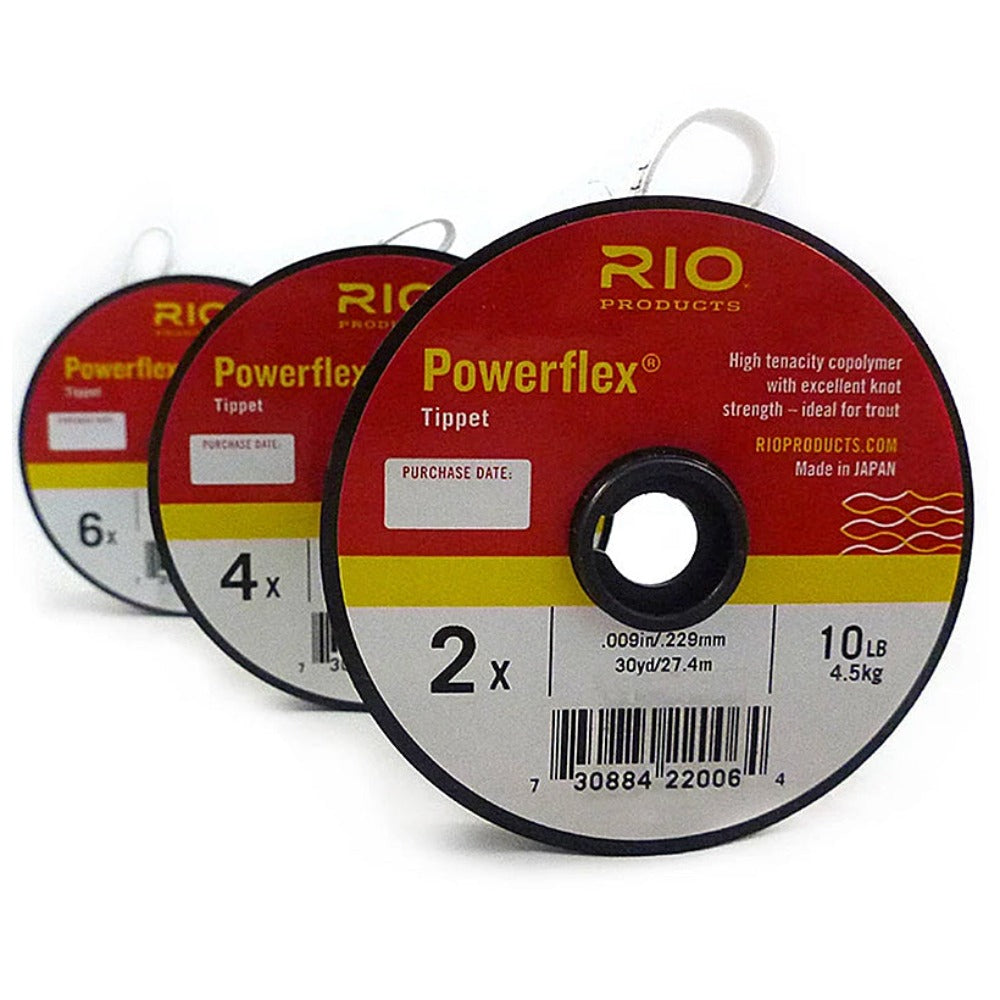Rio Powerflex Tippet Fly Fishing Line 3pk - Light Gray