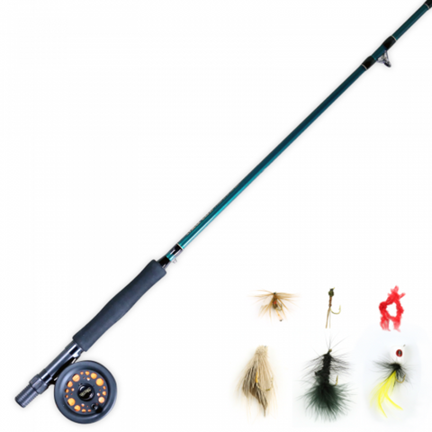 Zebco Martin Complete Fly Fishing Combo Rods & Reels Kit