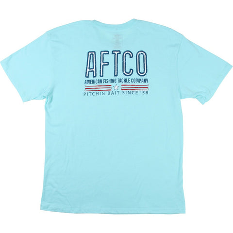 Aftco Pitchin' Short Sleeve T-Shirts Bahama Heather
