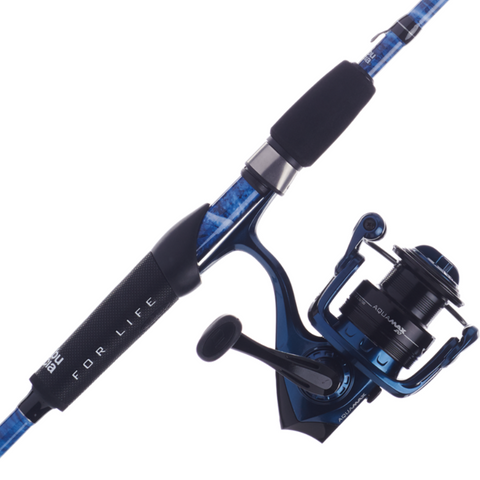 Abu Garcia Aqua Max Spinning Combo Rods and Reels - Blue and Black