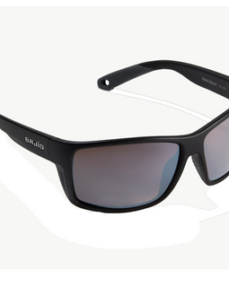 Bajio Bales Beach Sunglasses - Black Matte Cuda Silver Mirror