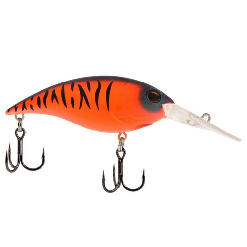 Berkley Money Badger Crankbait in Blaze, slow-rising bait with FlashDisc technology and hybrid baitfish-crayfish body