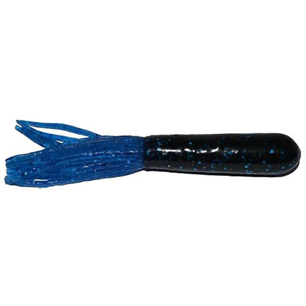 Right Bite Baits Large Salty Tube Black Blue Flake