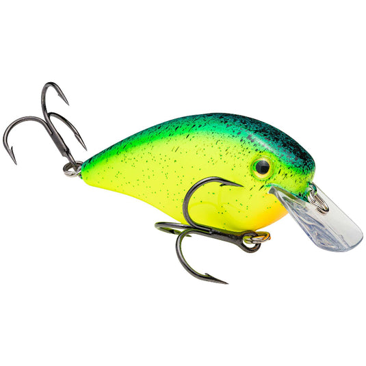 Strike King KVD Squarebill 2.5 Series Crankbaits - Chartreuse Blue Black Splatterback