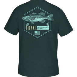 Drake Bass Hexagon T-Shirt - Sea Moss Dark Heather
