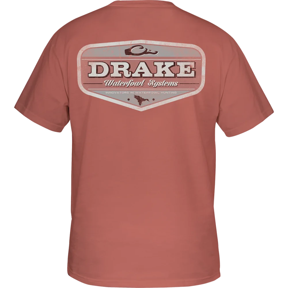 Drake Vintage Logo T-Shirt - Coral Cloud