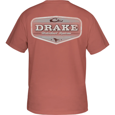 Drake Vintage Logo T-Shirt - Coral Cloud