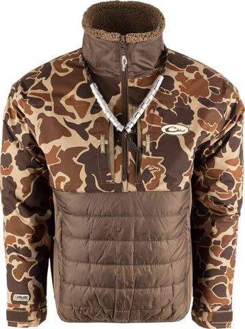 Drake Waterfowl LST Guardian Flex Double Down Eqwader 1/4 Zip Pullover