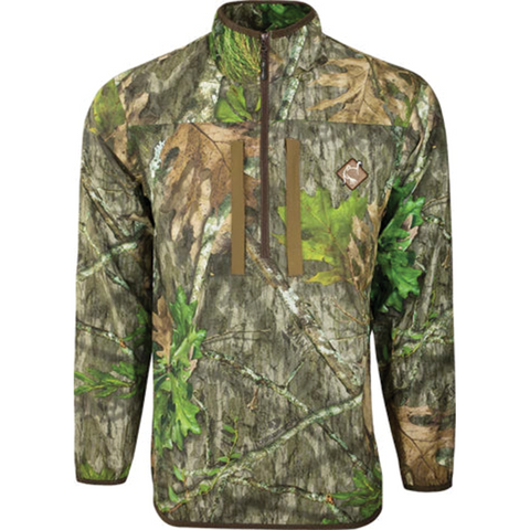 Drake Ol' Tom Tech 1/4 Zip with Spine Pad Pullover - Mossy Oak