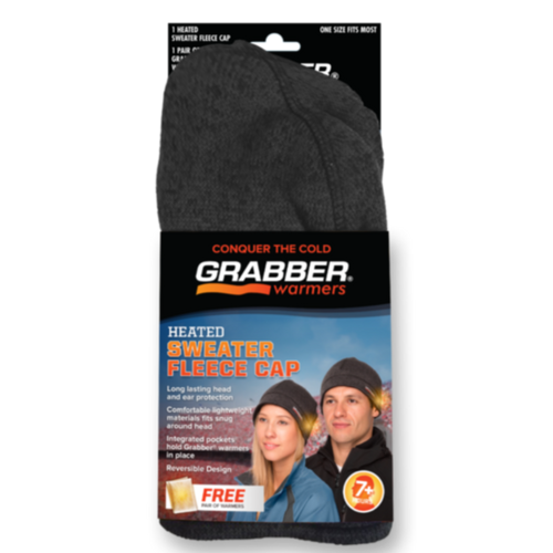 Grabber Sweater Fleece Heated Cap
