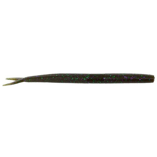 Zoom Fluke Stick Worms Green Pumpkin Purple Green
