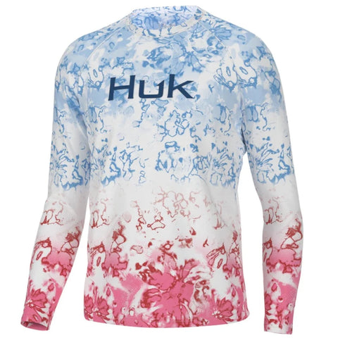 Huk Fin America Fade Pursuit Mens Performance Shirts - Island Paradise