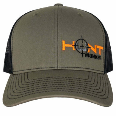 Hunt Monkey Embroidered Logo Hat - Loden Black