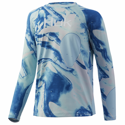 Huk Gear Tie Dye Lava Youth Performance Shirts