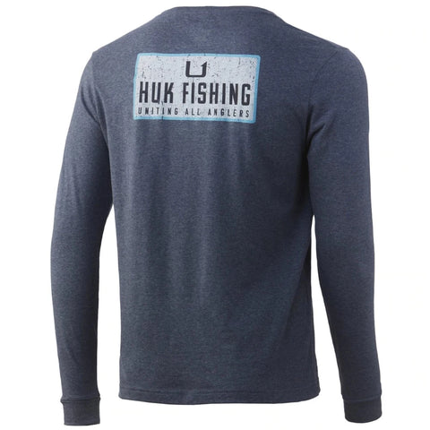 Huk Long Sleeve Stack Logo Pocket T-Shirt