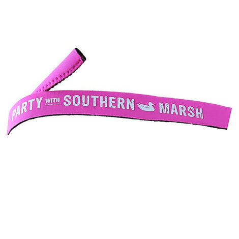 Southern Marsh Gingham Sunglass Strap - Hot Pink