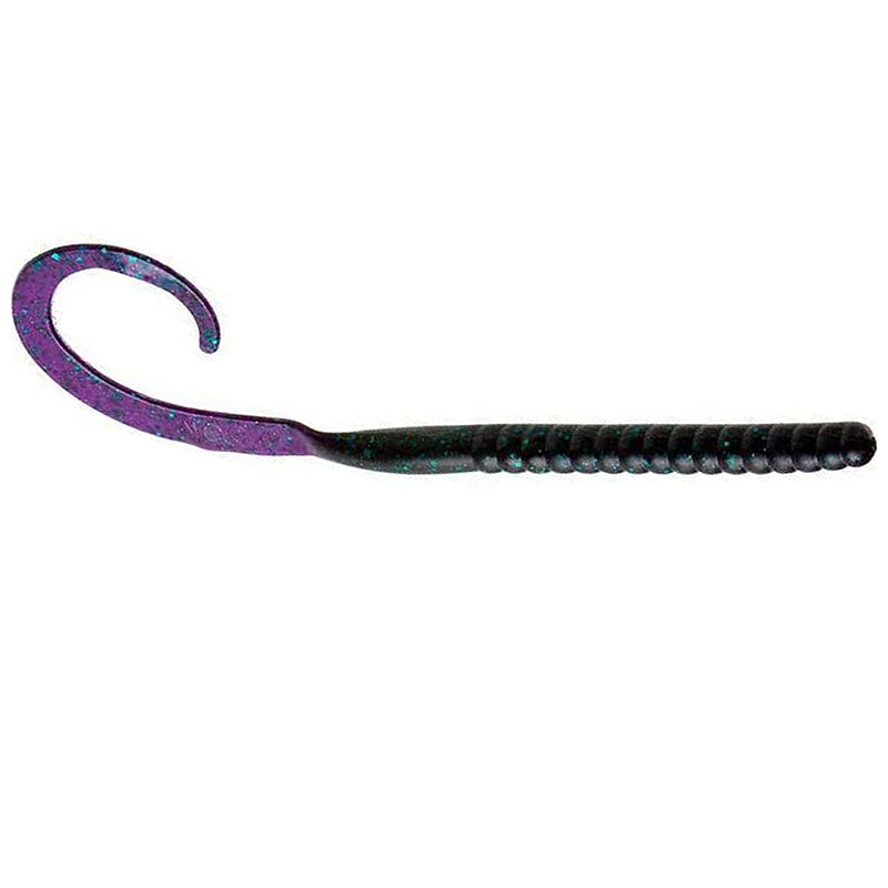 Zoom 026-005 Junebug Ol Monster 10.5 Magnum Worm Curled Tail Soft (9 Pack)