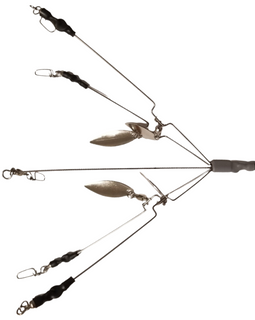 J & H Tackle Finesse Reduced Tangle Swim N Frenzy A-Rig - 6 Arm