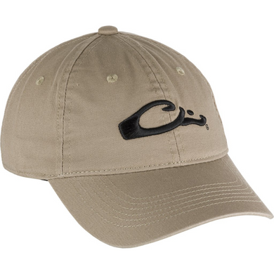 Drake Cotton Twill Hat – Low-Profile Outdoor Cap with Contoured Bill and Leather Strap Back