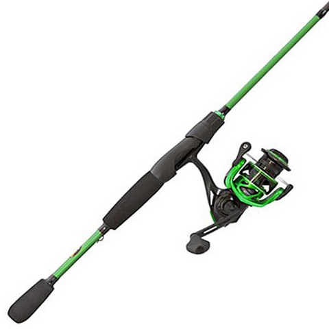 Lew's Mach 300 Spinning Combo Rods & Reels Green and Black