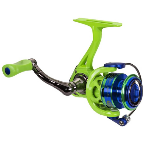 Lew’s Wally Marshall Speed Shooter Series Spinning Reels - Lime Green and Purple
