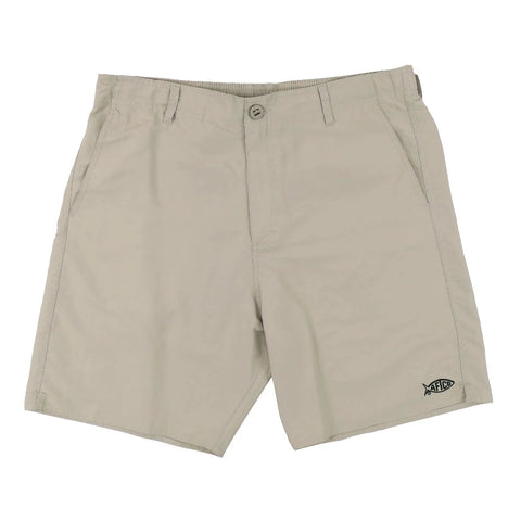 Aftco 367 Hybrid Stretch Chino Fishing Shorts Light Grey