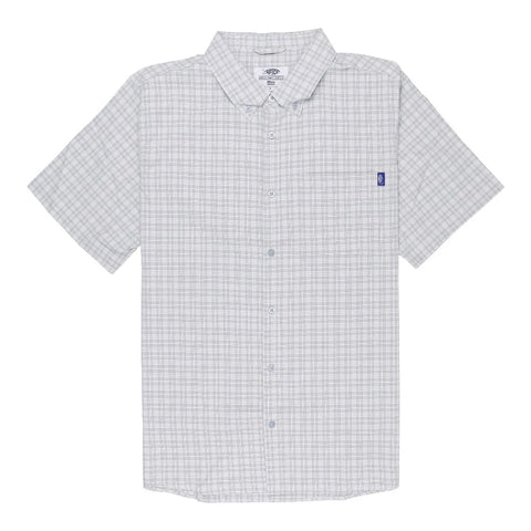 Dorsal Short Sleeve Button Down Shirts Grey Heather