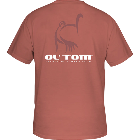 Ol' Tom Vintage Logo T-Shirt - Coral Cloud