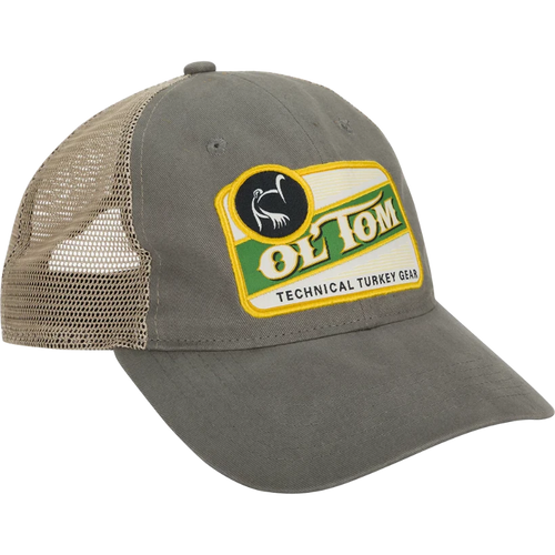 Drake Waterfowl Ol' Tom Vintage Patch Mesh Back Cap - Gray