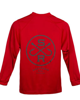 Southern Reel Outfitters Long Sleeve Performance Shirt - Red