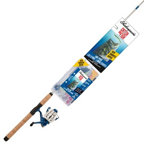 Shakespeare Catch More Fish Lake Pond Spinning Combo Rod and Reel