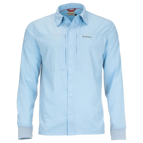 Simms Intruder BiComp LS Fishing Shirt - Sterling