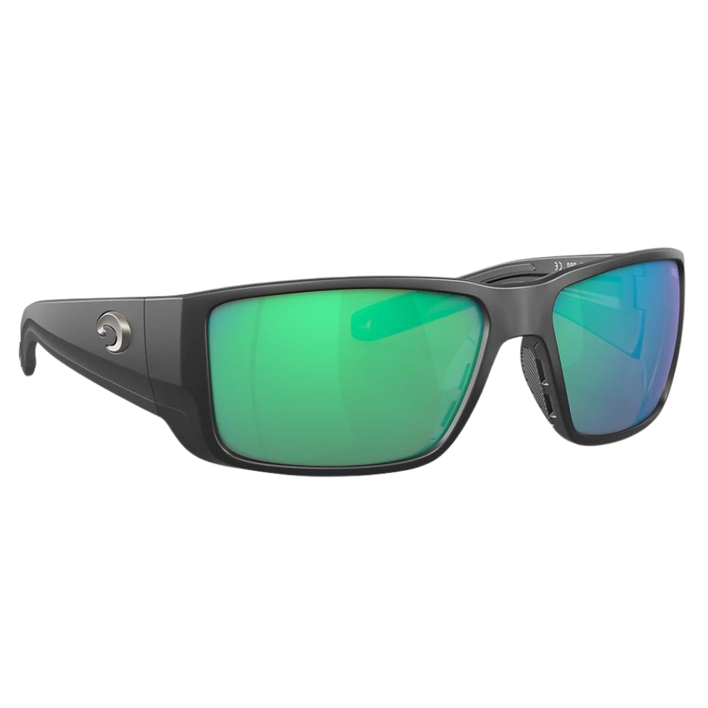 Costa Blackfin Pro Sunglasses - Matte Black Frames and Green Mirror Lenses
