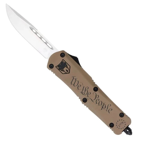 CobraTec Pocket Knives "We The People" Logo - Drop Not Serrated