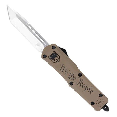 CobraTec Pocket Knives "We The People" Logo - Drop Not Serrated