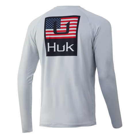 Huk Gear Huk's Up Americana Pursuit LS Performance Shirt