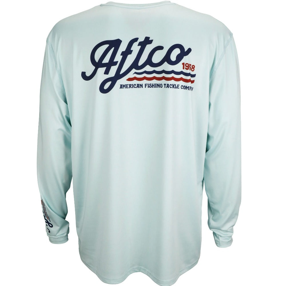 Aftco Sonic Performance Long Sleeve Shirt Mist Color