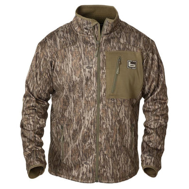 Banded Full Zip Mid Layer Fleece Jacket - ossy Oak Bottomland