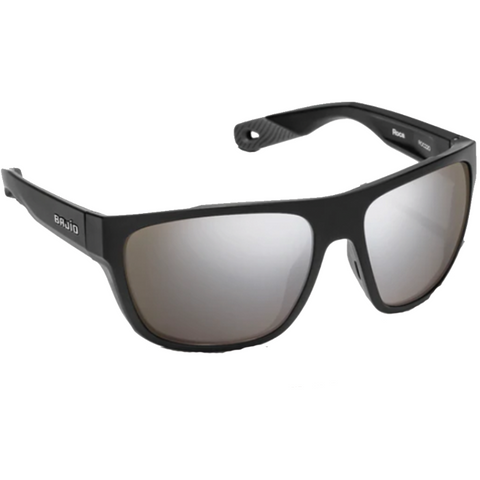 Bajio Las Roca Sunglasses - Black Frames with Silver Lens