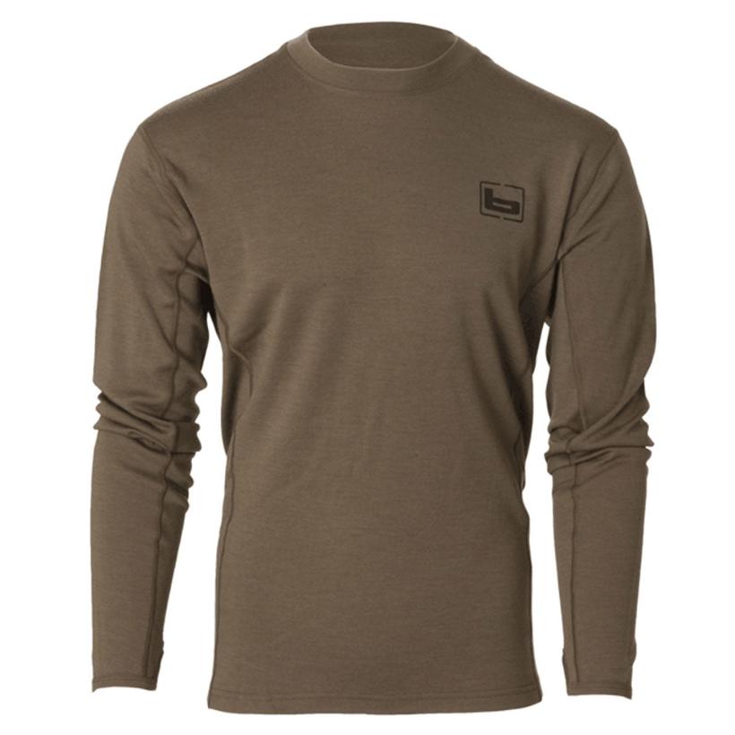 Banded Base Merino Crew Shirt Chocolate