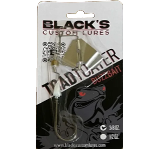 Black's Custom Lures Toad Toater with Prop Clacker White / 1/2 oz