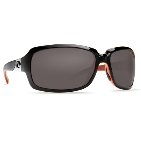 Costa Isabela Women's Sunglasses - Black Coral Frames with Gray Lens