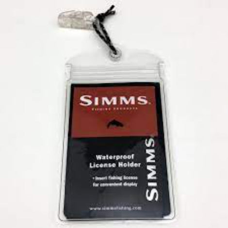 Simms Water Proof License Holder - Clear