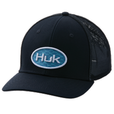 Huk Scaled Logo Stretch Trucker Hats