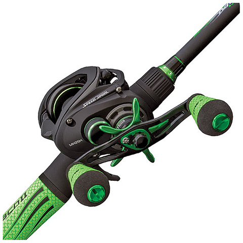 Lew's Mach II Speed Spool SLP Rod Reel Combo Rods and Reels - Green and Black