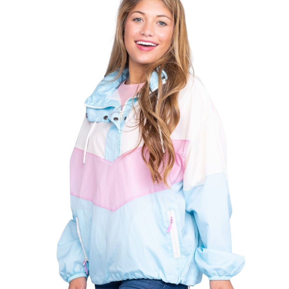 Southern Shirt Co. Kelly Colorblock Women's Windbreaker