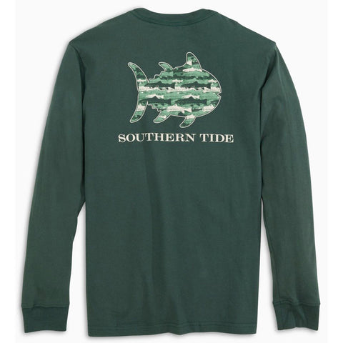 Southern Tide Kids Chasin Tail Skipjack Fill Long Sleeve T-Shirts