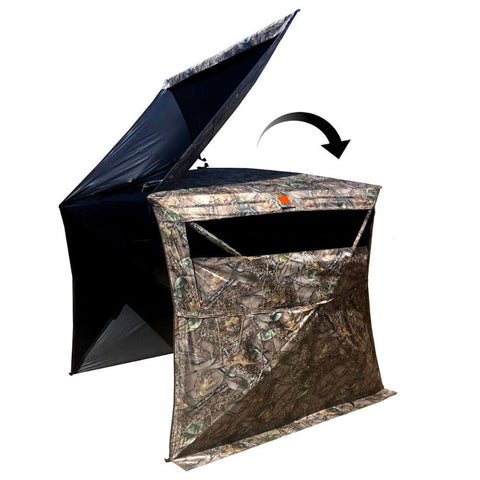 World Famous Sports Lodge Hunting Blind - Curly Tan Camo